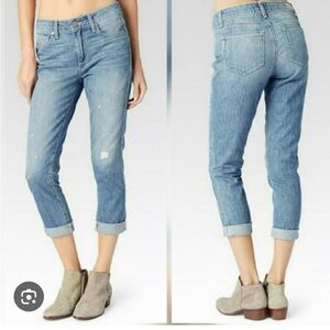 Paige Callie Crop Vintage Wash High Rise Jeans size 27
